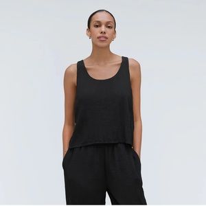 Everlane Naia Ripple Tank Cropped